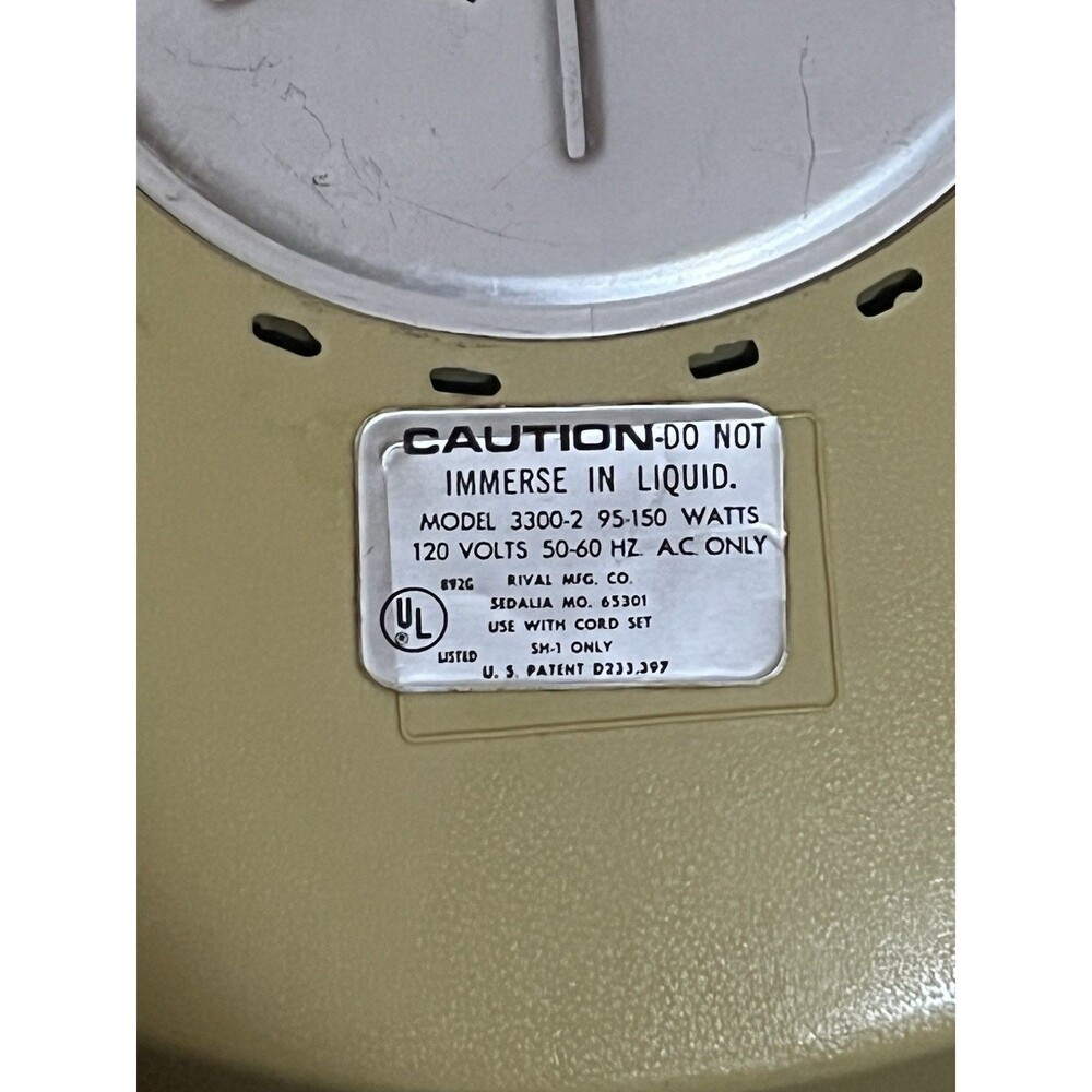 Vintage Rival 4 Quart Crock Pot SH-1 6 AMPS Rare Design Brown Insert With Lid - Picture 6 of 6